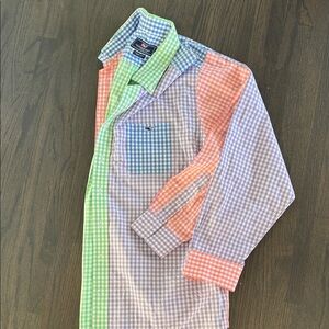 Vineyard Vines Men's Colorful Checkered Shirt